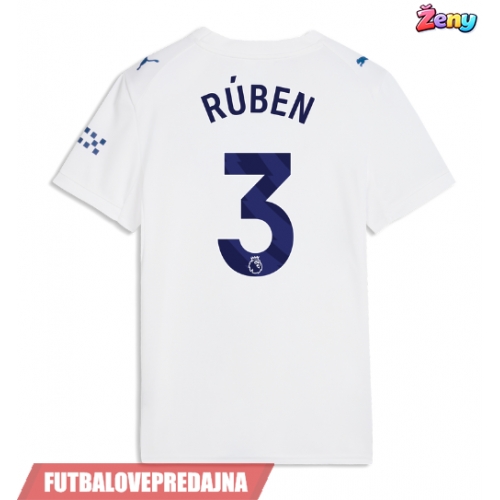 Lacne Ženy Futbalové dres Manchester City Ruben Dias #3 2026-27 Krátky Rukáv - Tretina